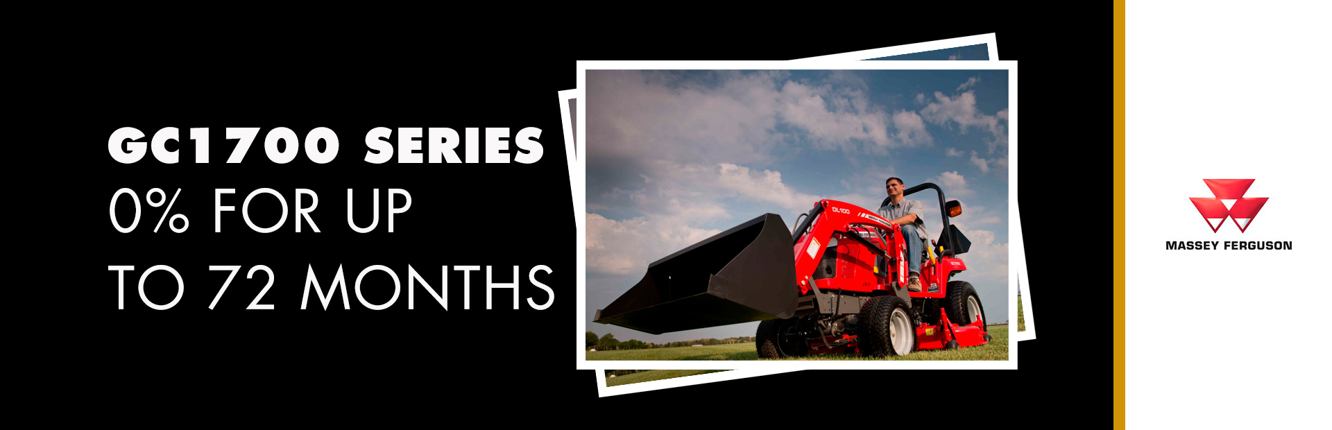 Massey Ferguson: GC1700 Series Sub-Compact - 0% for up to 72 Months